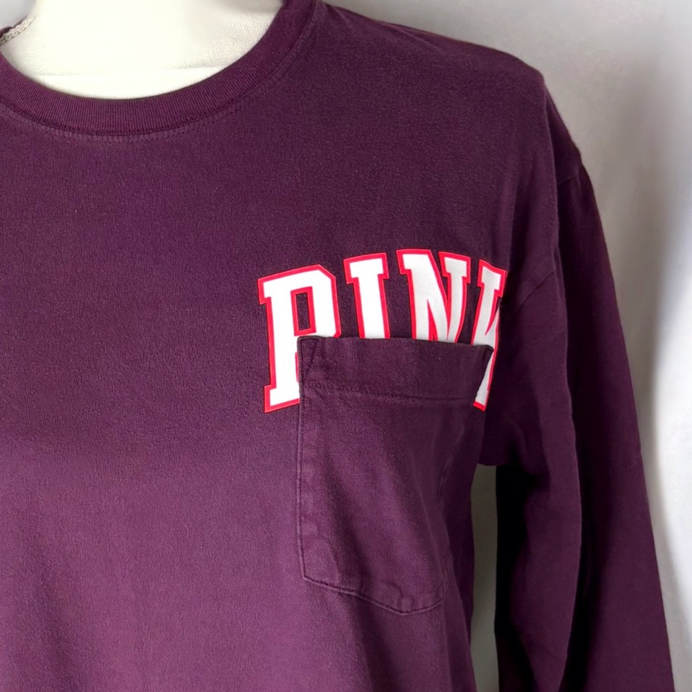 PINK Victoria's Secret Purple Long Sleeve Tee